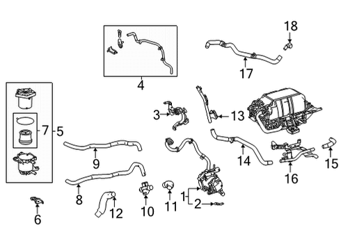 2020 Toyota Mirai Water Pump Diagram