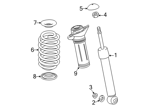 2025 Toyota Camry Shocks & Components Diagram 2 - Thumbnail