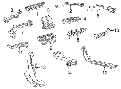 2025 Toyota Crown Signia Ducts Diagram