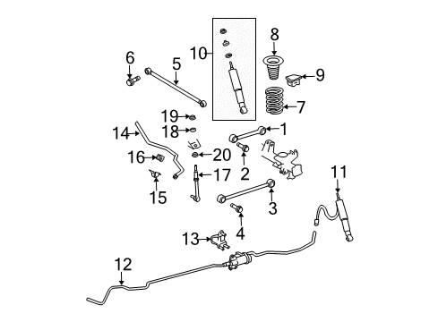 2006 Toyota 4Runner Stabilizer Bar & Components Diagram 5 - Thumbnail