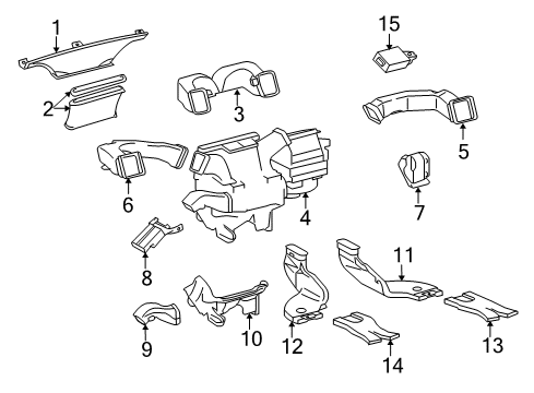 2009 Toyota Tacoma Ducts Diagram