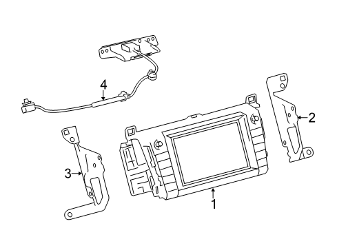 2015 Toyota RAV4 Navigation System Components Diagram