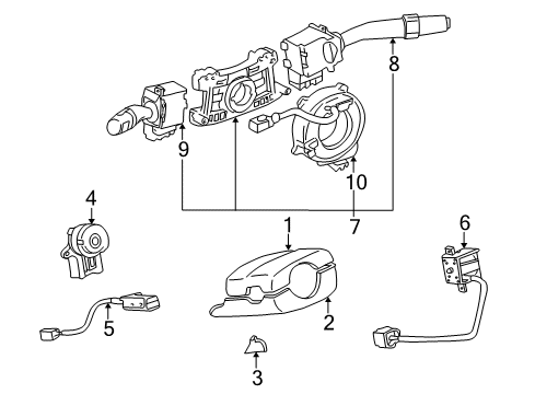 1999 Toyota Solara Switches - Electrical Diagram 2 - Thumbnail