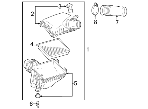 2025 Toyota Sequoia Air Intake Diagram