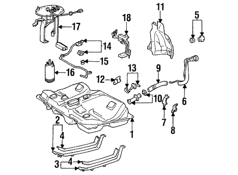 1993 Toyota Celica Fuel Supply Diagram