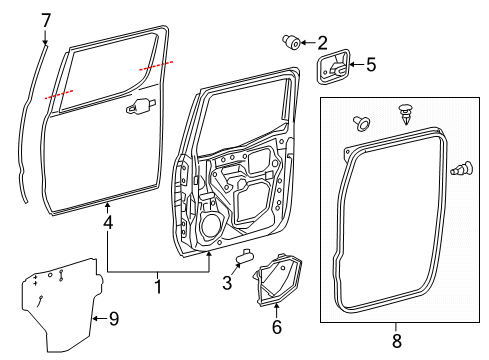 2016 Toyota Tacoma Door & Components Diagram 3 - Thumbnail