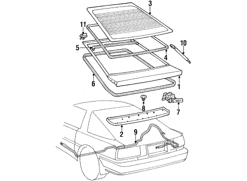 1992 Toyota Supra Lift Gate Diagram