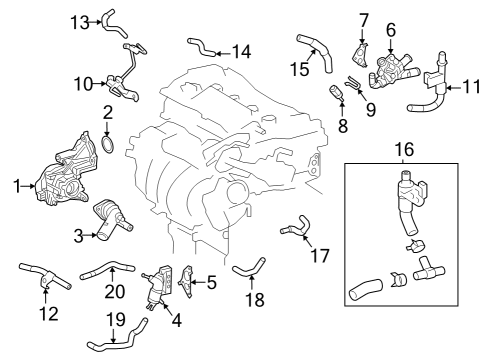 2025 Toyota Grand Highlander Hoses, Lines & Pipes Diagram 3 - Thumbnail