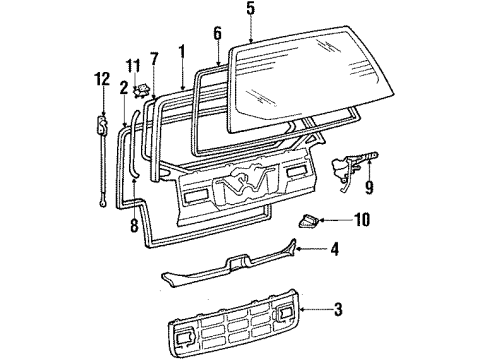 1991 Toyota Camry Lift Gate Diagram