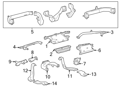 2025 Toyota Sequoia Ducts Diagram