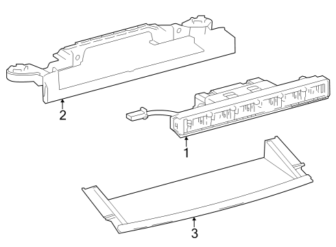 2024 Toyota bZ4X High Mount Lamps Diagram