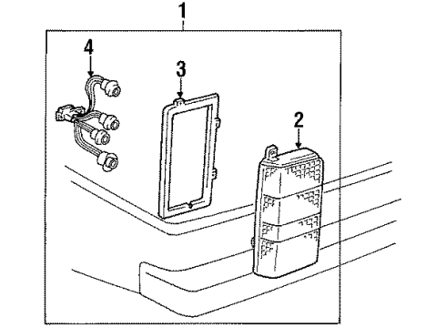 1989 Toyota Van Tail Lamps Diagram