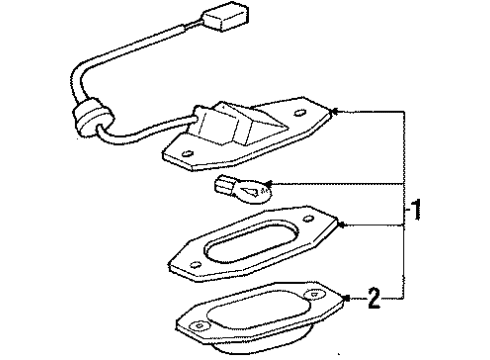 1987 Toyota Cressida License Lamps Diagram