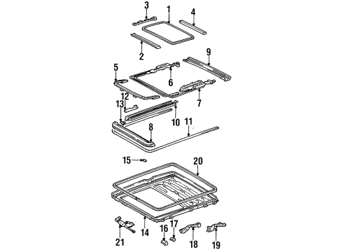 1996 Toyota Avalon Sunroof Diagram