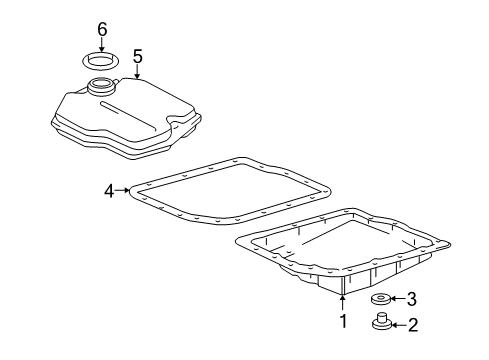 2009 Toyota Matrix Transaxle Parts Diagram 3 - Thumbnail