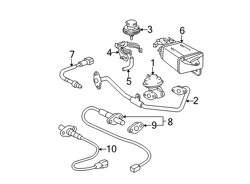 1997 Toyota Tacoma EGR System Diagram 3 - Thumbnail