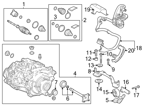 2025 Toyota Corolla Rear Axle Diagram