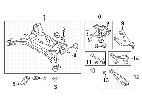 2025 Toyota GR86 Rear Suspension Components Diagram