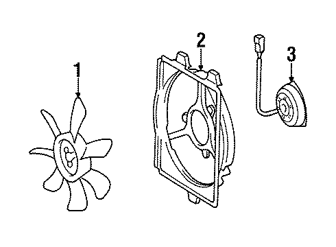 1994 Toyota Celica A/C Condenser Fan Diagram