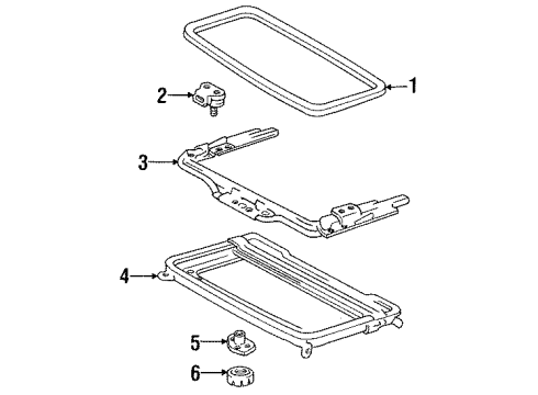 1987 Toyota Van Gear Diagram for 63260-28060