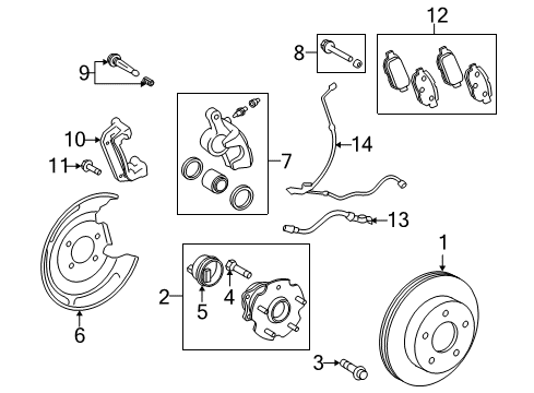 2012 Scion xB Rear Brakes Diagram