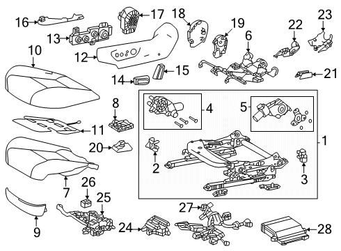 2025 Toyota Crown Signia Cover Sub-Assembly, Front Seat Back Diagram for 71072-30T50-E1