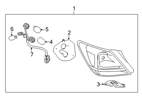 2011 Toyota Avalon Combination Lamps Diagram