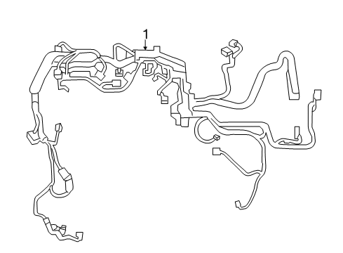 2012 Toyota Camry Engine Harness Diagram for 82121-06C80