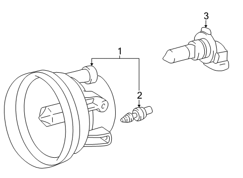 2004 Scion xA Fog Lamps Diagram