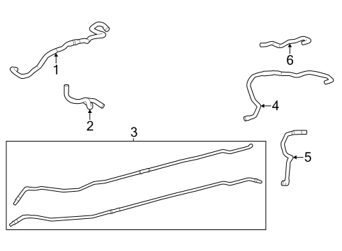 2024 Toyota bZ4X Hoses, Lines & Pipes Diagram 2 - Thumbnail
