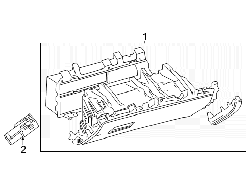 2025 Toyota Crown Signia Glove Box Diagram