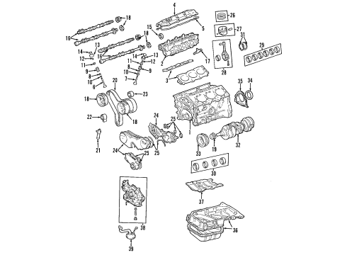 2004 Toyota Sienna Engine Mounting Diagram