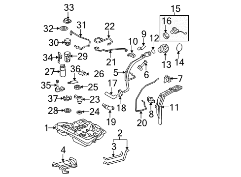 2006 Toyota Matrix Fuel Supply Diagram
