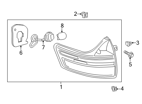 2019 Toyota Sienna Bulbs Diagram 7 - Thumbnail