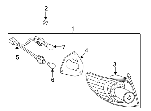 2006 Toyota Corolla Combination Lamps Diagram