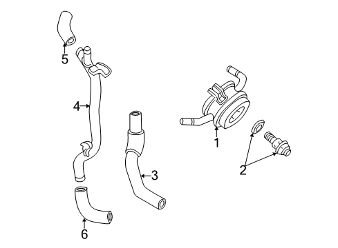 2005 Toyota Sequoia Engine Oil Cooler Diagram