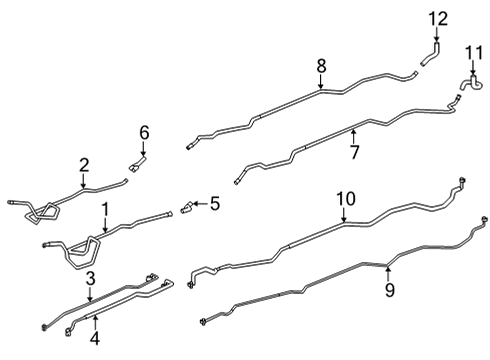 2024 Toyota Highlander Rear A/C Lines Diagram 2 - Thumbnail