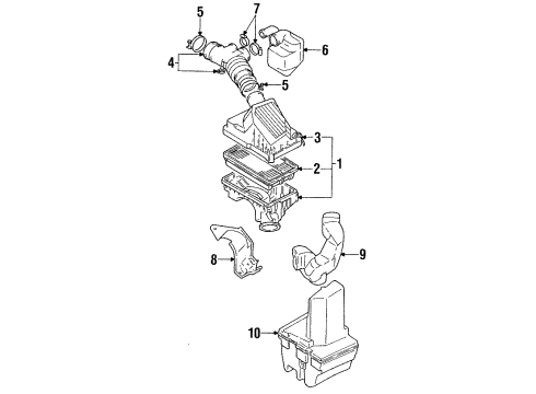 1990 Toyota Corolla Air Inlet Diagram