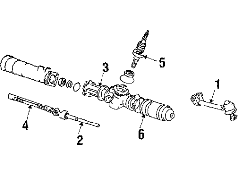 1987 Toyota Camry Steering Gear & Linkage Diagram 2 - Thumbnail