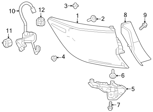 2025 Toyota GR Corolla Tail Lamps - Headlights Diagram 2 - Thumbnail