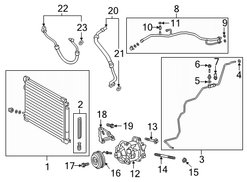 2022 Toyota Avalon A/C Compressor Diagram 2 - Thumbnail