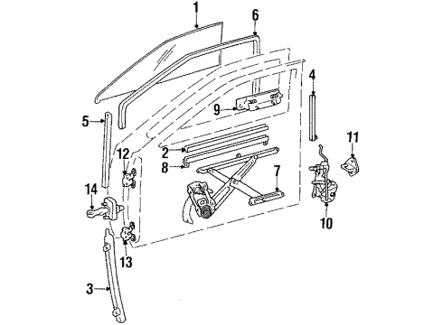 1985 Toyota Corolla Door Diagram