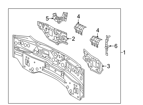 2019 Toyota C-HR Rear Body Diagram