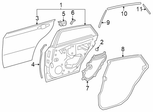 2025 Toyota Crown Door & Components Diagram 2 - Thumbnail