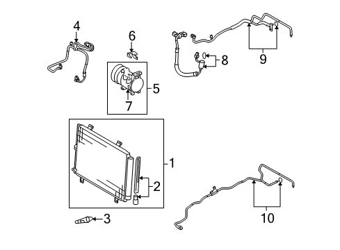 2008 Toyota Highlander A/C Compressor Diagram 2 - Thumbnail