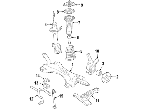 2006 Scion tC Front Suspension Diagram