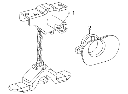 2024 Toyota Land Cruiser Spare Tire Carrier Diagram 2 - Thumbnail
