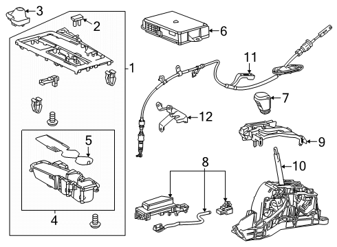 2025 Toyota Camry Center Console Diagram 2 - Thumbnail
