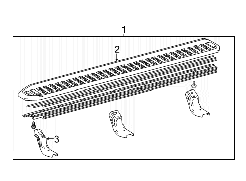 2025 Toyota 4Runner Running Board Diagram 2 - Thumbnail