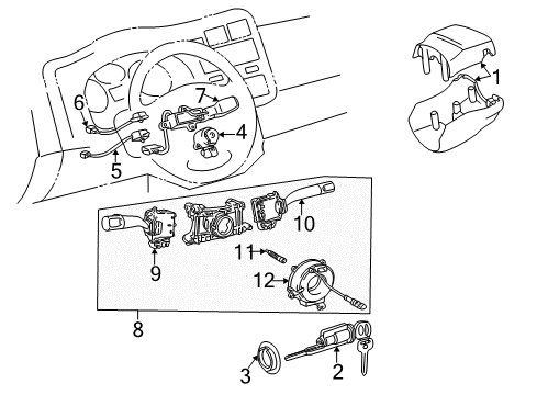 1999 Toyota RAV4 Switches - Electrical Diagram 3 - Thumbnail